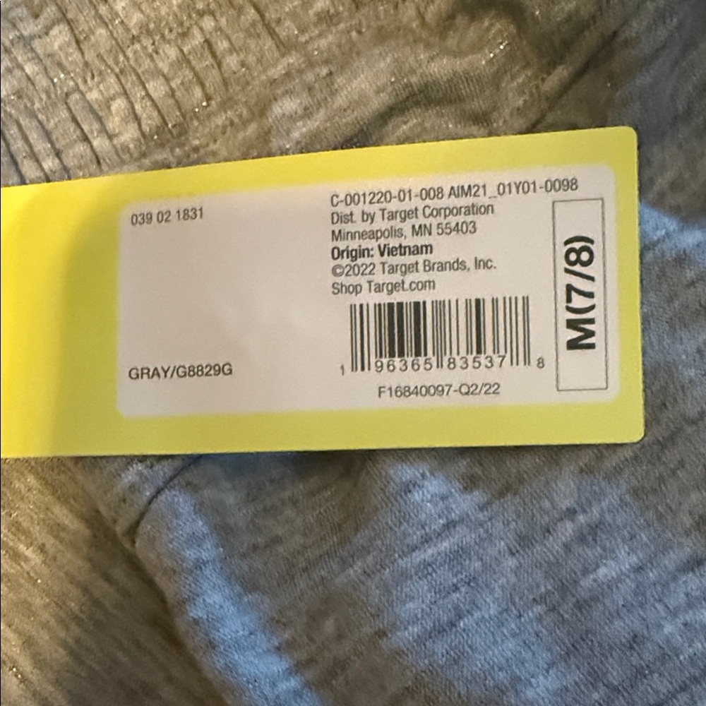 All in Motion Cozy Gray Joggers Girls Medium 7/8 NWT - Picture 5 of 9